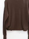 OUDE WAAG 25 Fall/Winter Faux Two-Piece Wool Knit Cardigan OW-OW-25AW-KT16W1BR440-KF Coffee Brown